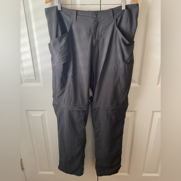 MOUNTAIN HARDWEAR Charcoal Nylon Convertible Cargo Hiking Pants SZ 36/32 - Picture 1 of 9